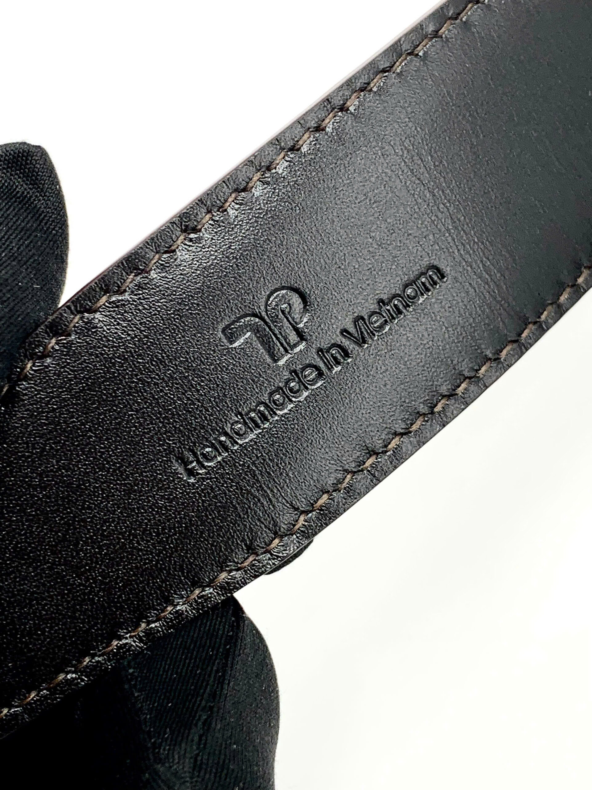 Thắt lưng da cá sấu Alligator Pháp cao cấp - Hình ảnh 3