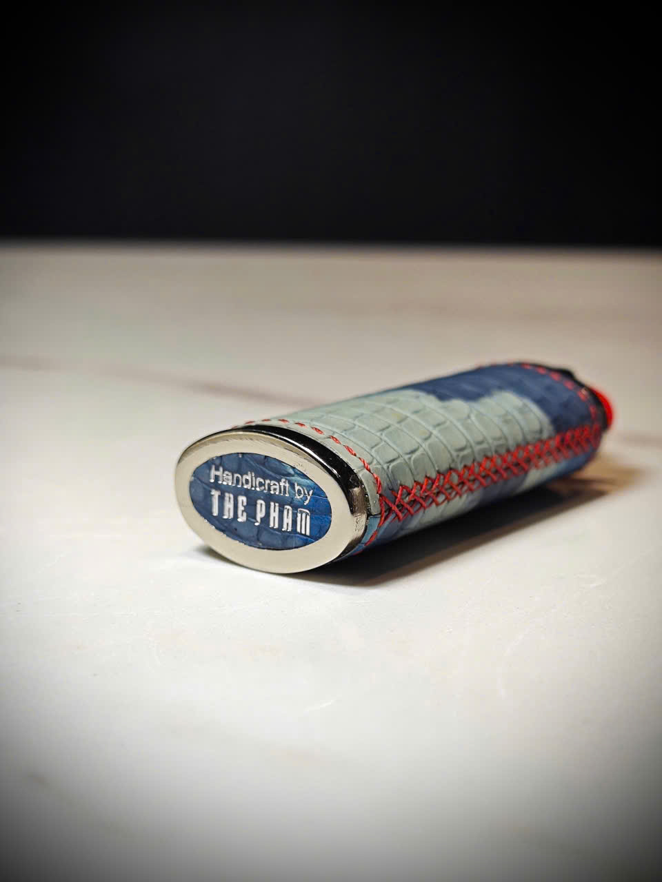 Vỏ bao da bật lửa BIC J6 da cá sấu | Luck Fire Case thủ công cao cấp - Hình ảnh 5