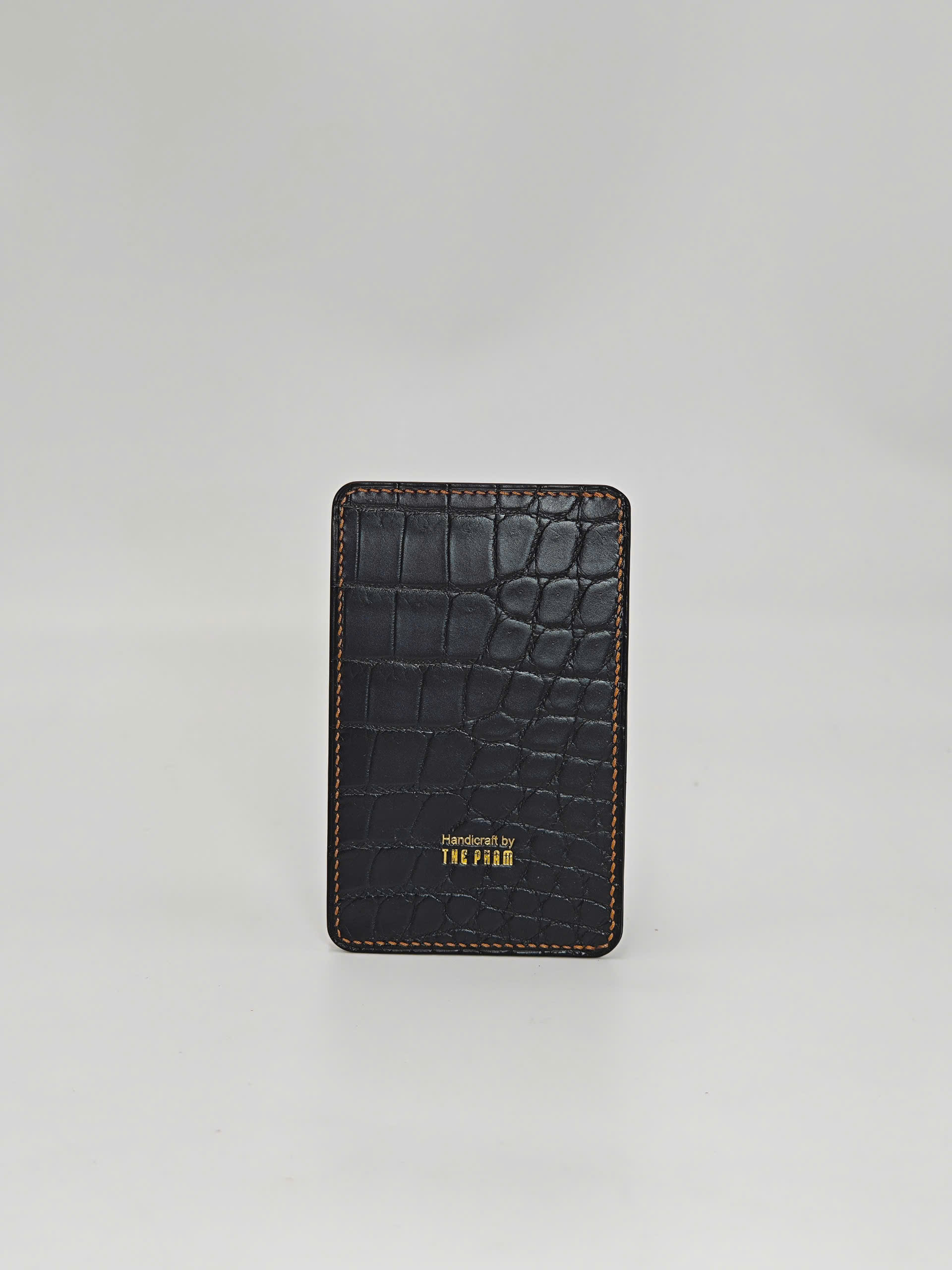 TP Gecko Signature – ví thẻ da cá sấu thủ công - Hình ảnh 2