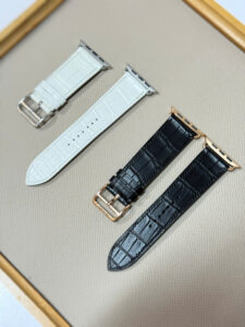 Dây đồng hồ Apple Watch da cá sấu Pháp