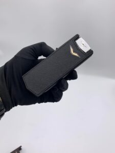 Bao da Vertu Signature S màu đen da Epsom