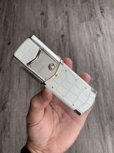 Bọc da điện thoại Vertu cá sấu Pháp