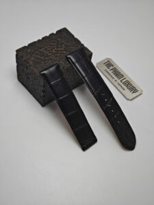 Dây Đồng Hồ Omega Da Cá Sấu Pháp – Chế Tác Thủ Công Theo Vân Chọn Lọc