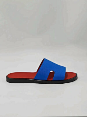 Dép TP Nam Deep Blue lót Ferrari Red Thủ Công - nhìn ngang